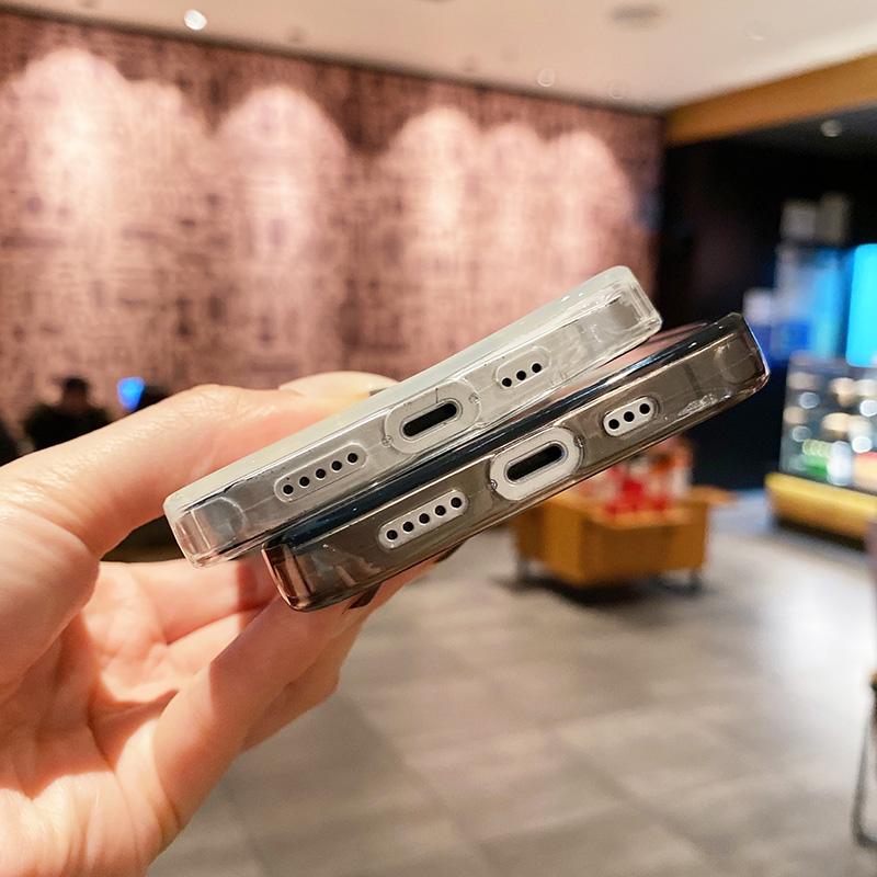 Прозрачный чехол для телефона флуоресцентного цвета для Iphone 13 Pro Max 12 11 X Xs Xr 7 8 Plus Se, мягкий силиконовый противоударный прозрачный чехол