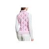 Fila Golf Series All Over Print Casual High Sensitivity Sleeveless Knit Top Women Tops Light-Mist-Pink A11W415408F-PK
