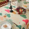 French Print Christmas Tablecloth Nordic Style Waterproof Fabric Table Cover Dining Coffee