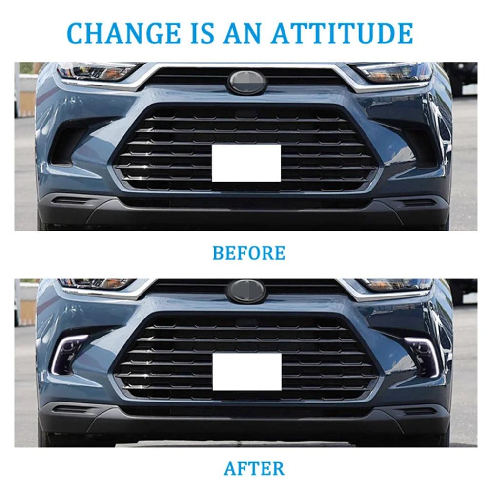 ДХО для Toyota Grand Highlander 2024-2025 светодиодный дневной ходовой огонь противотуманная фара