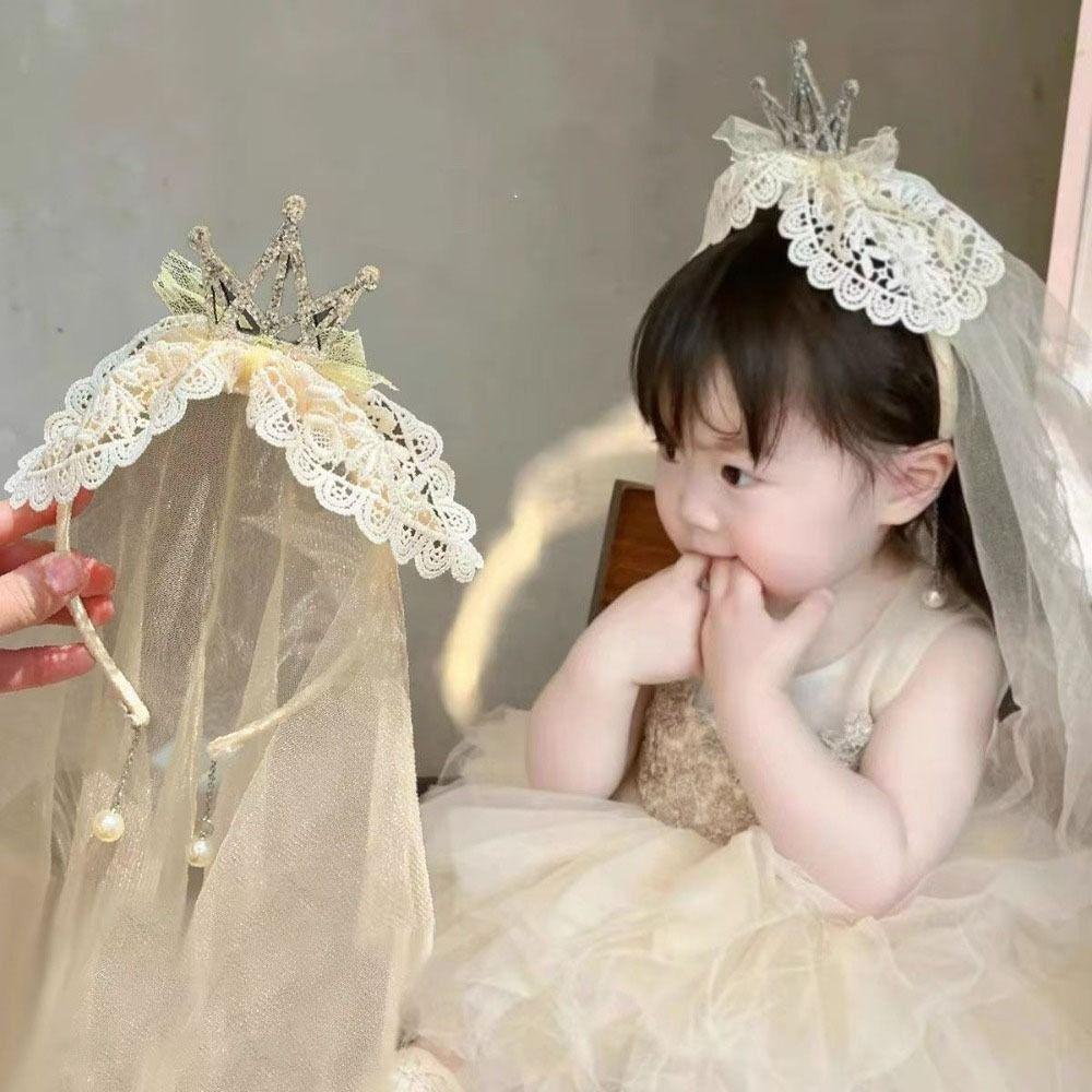 Mesh Birthday Hairband Crown Girls Hair Hoop Funny Happy Birthday Headband Party