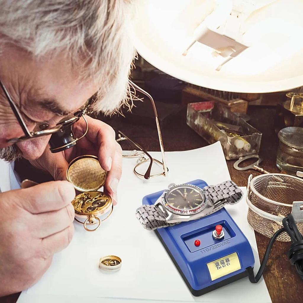 Размагничивающее устройство для ремонта часов, отвертка, пинцет, электрические инструменты для размагничивания, размагничивания, вилка европейского стандарта, электрические инструменты 220 В