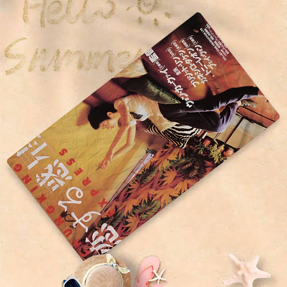 C-Chungking E-Express Movie Microfiber Printed Beach Towel Mountain Climbing Yoga Beach Swimming Running Absorbent Soft Towel