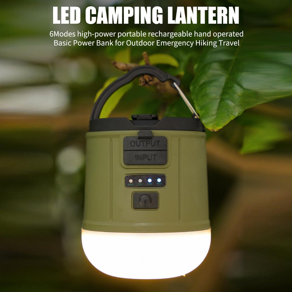 Camping Lantern 2400mAh Rechargeable Battery Torch With 9 Light Modes Portable Electronic Emergency Lamp For Outdoor Camping Hiking
