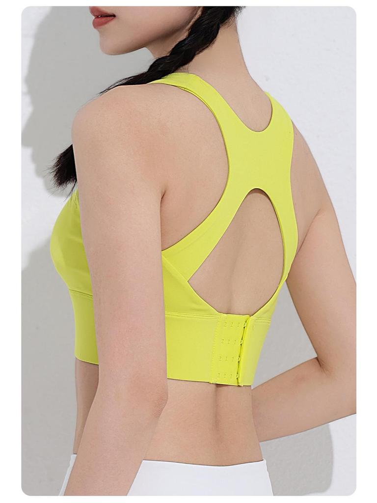 Спортивный бюстгальтер большого размера с высокой степенью поддержки, красивый топ для йоги со спинкой (90-200 Цзинь)