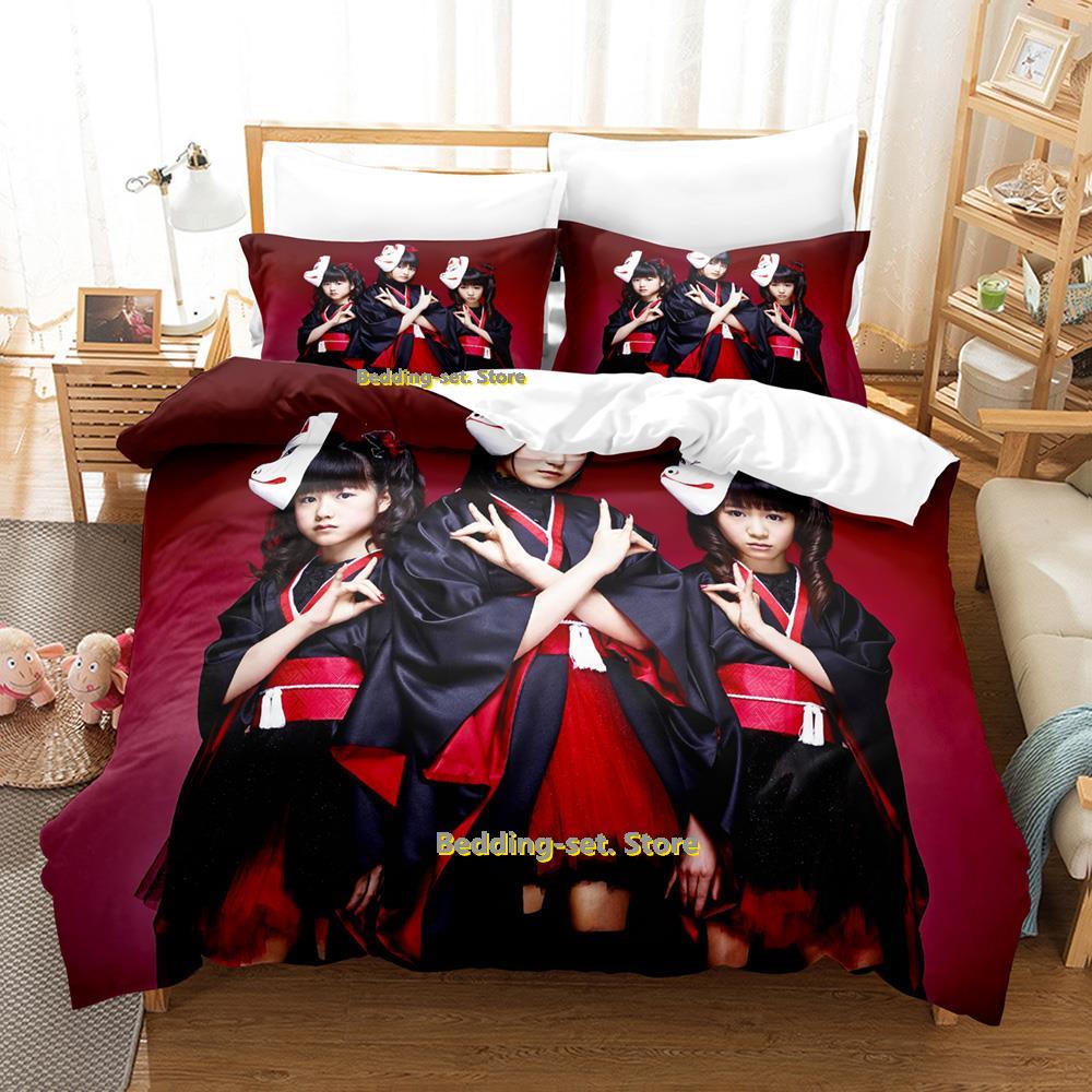 Постельное белье Babymetal Комплект Single Twin Full Queen King Size Постельный комплект для взрослых и детей Спальня Трехсекционные комплекты 3D Аниме Простыня