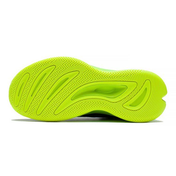 Баскетбольные кроссовки Li Ning Youth Team 2.5, удобные, амортизирующие, средней высоты, детские, черные, флуоресцентно-зеленые, YKBS050-7