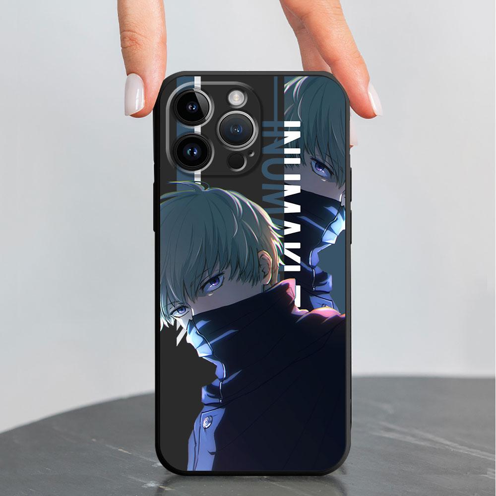 Black Soft Phone Case For Iphone 11 13 Pro 14 Pro Max Se 12 Mini Xs X 8 Plus 7 6s Xr 13pro 11 Pro Coque Jujutsu Kaisen Cover