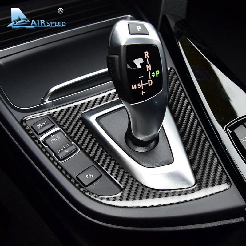 Carbon Fiber Style Gear Shift Collar for 3 Series F30 F34 320d 320i 328i 335i F36 428i 430i 435i