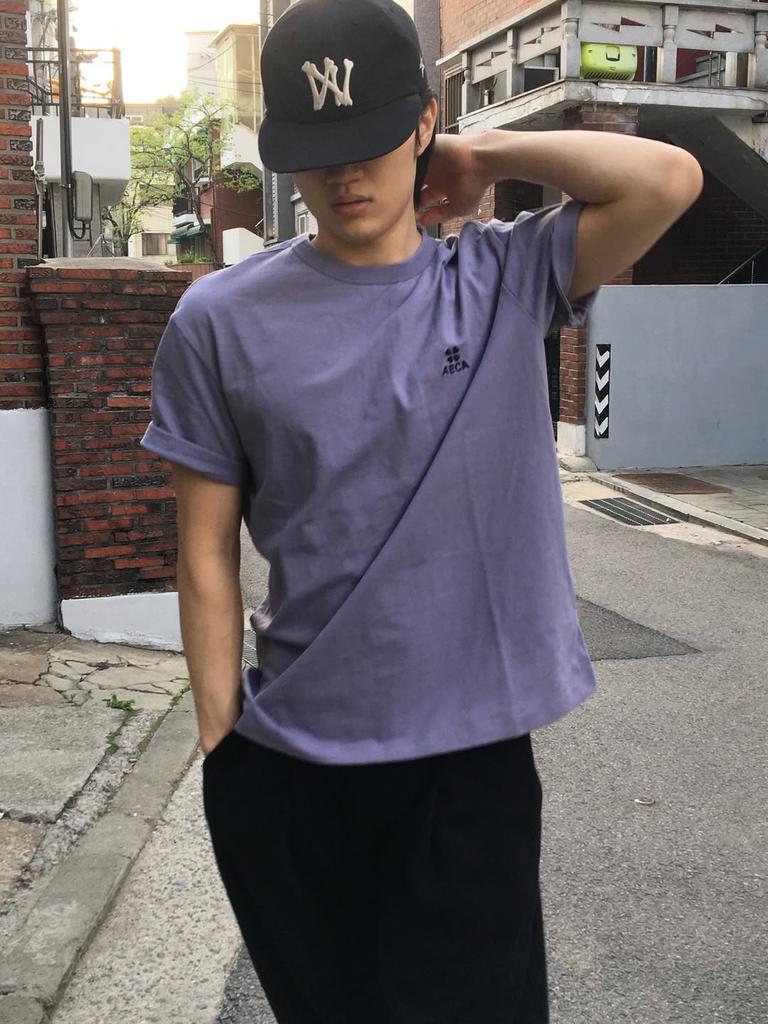 AECA Everyday Aeca Clover Half Sleeve Tee-Purple