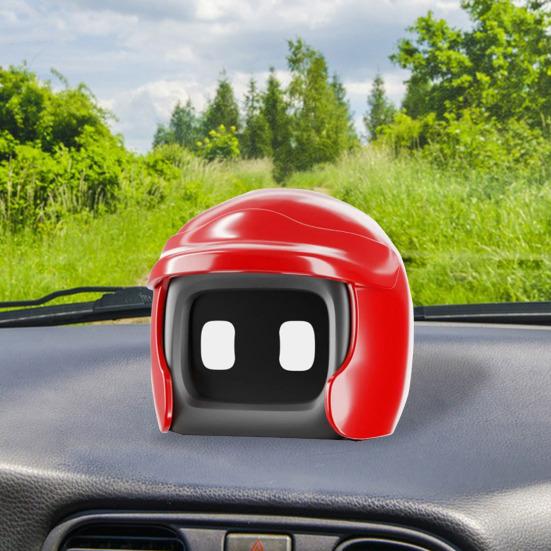 Шлем автомобиля робот милый водительский приятель робот фигурка игрушечная машинка приборная панель мини украшение