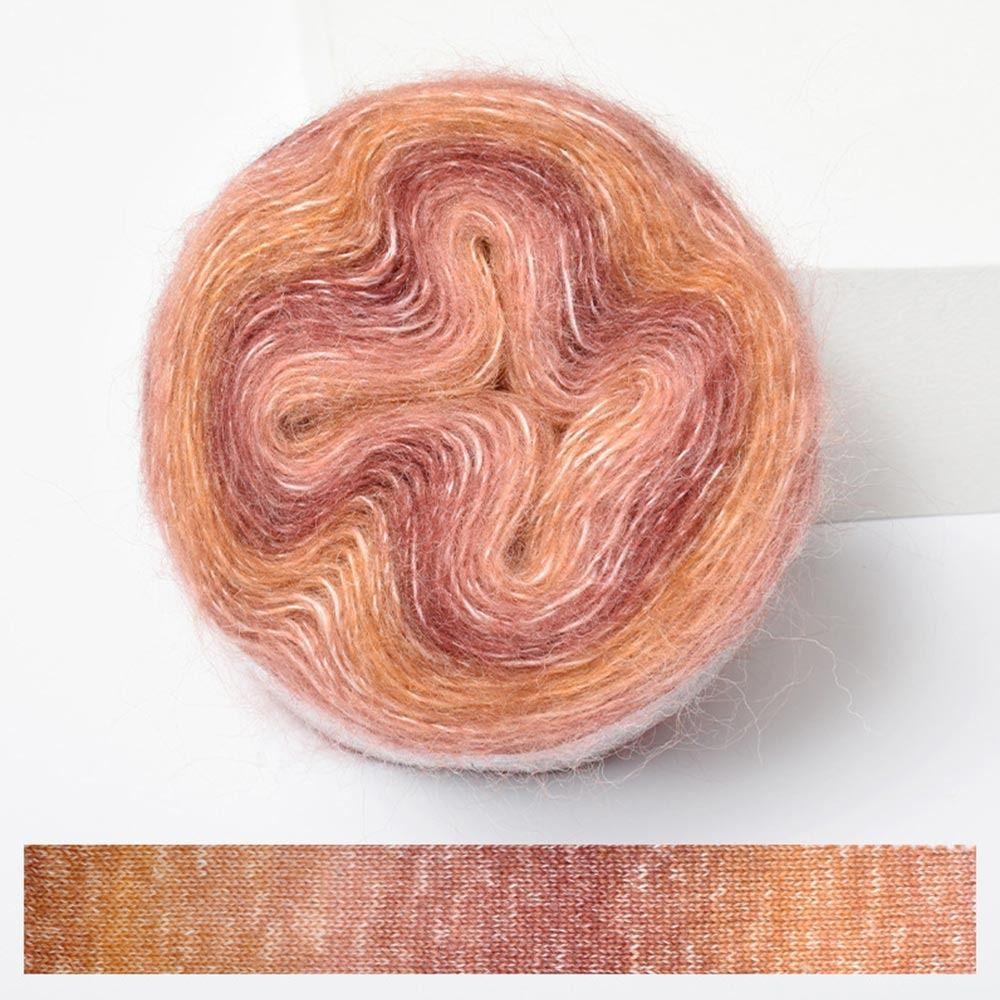 250 м пряжа для торта весна/лето градиентного цвета юбка кружево органическая хлопковая смесь пряжа своими руками