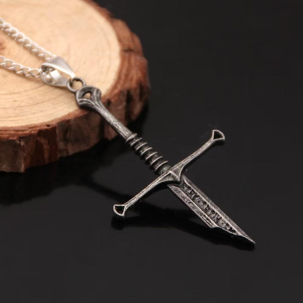 Lord of the Rings necklace, Nasir Holy Sword, Aragon broken sword pendant necklace, eco-friendly accessory