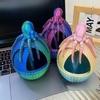 1 шт. Новые 3D-печатные многосуставные подвижные игрушки-осьминоги Детская игрушка-антистресс Аксессуары для ключей Декор Игрушки для мальчиков Подарок на день рождения