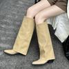 Autumn Winter Pointed Toe Women High Boots Street Style Banquet Party Dress Woman Pipe Long Boots Goth Botas Mujer