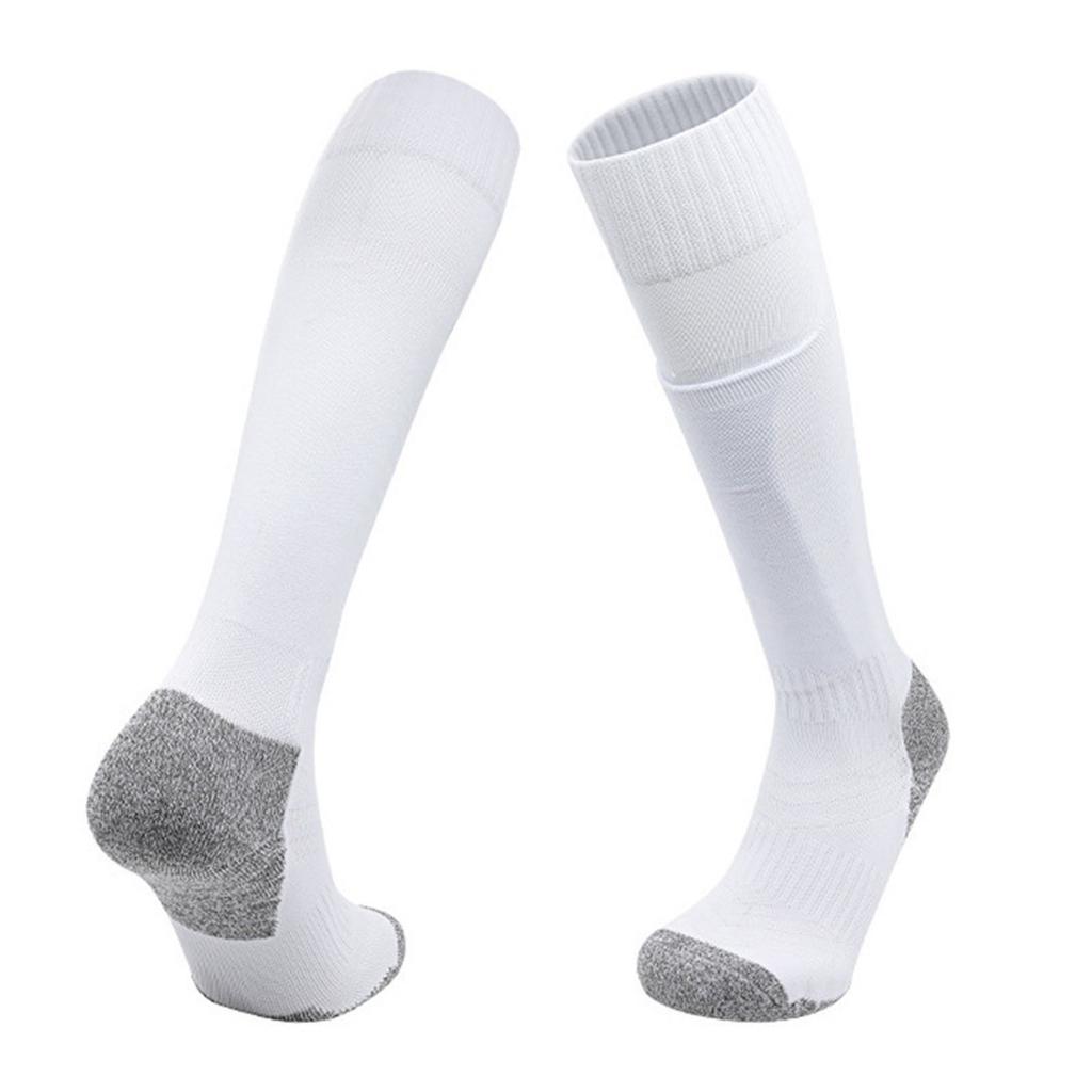 Long Soccer Socks with Shin Guard Support, Mens Knee High One-Piece Football Socks, Training Socks