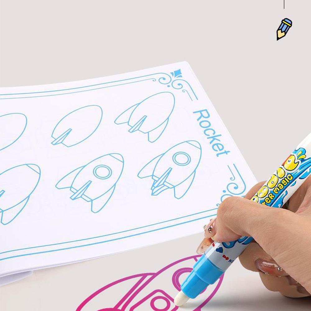 60x80 см Волшебный водный коврик для рисования Раскраска с многоразовыми волшебными ручками Доска для рисования Монтессори Развивающие игрушки Детские подарки