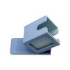 CRAFT CROWN Windowed Deck Case PU Leather Deck Box with Window Holds Approximately Cards / / / 80-100 (Pastel Blue)