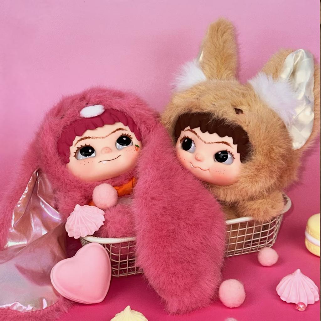 Wakuku V2 Fox & Bunny Trick Or Treat Series Vinyl Doll Suprise Bag Keychain Trendy Toys Mystery Box Gifts