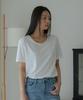 KNOWING U-Neck T-Shirt (Ivory)