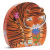 DJECO Silhouette Puzzle "Tigers Walk" 24-Piece Jigsaw Puzzle, Tiger, Ages 3, 4, and 5, Boys and Girls, Toddlers, Baby, Present, Gift, Toy, Children,