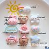 Adorable Animal Bear Cartoon Resin Accessories: DIY Mobile Phone Case, Hairpin, Headdress, Magnet, Cream Glue.