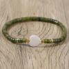 Ximang White Heart Design 2026 Beaded Stretch Fashion Jewelry Delicate Jade Gemstone Bracelets for Women