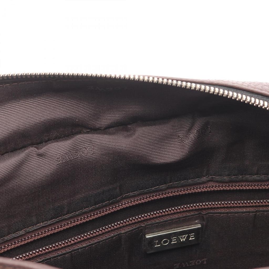Used LOEWE Shoulder Bag leather Brown Used Women