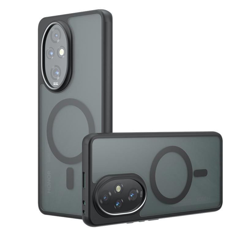 Для Honor 300 200 X7C Pro Lite Смарт-чехол Матовый Magsafe Ударопрочный Встроенные углы-подушки безопасности Не желтеющий материал Мягкая обложка