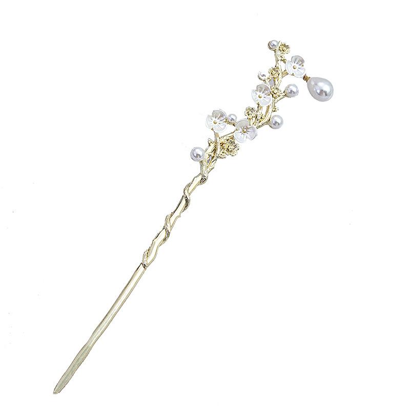 Национальный стиль Новая китайская заколка для волос Жидкий металл Бабочка Заколка Полумесяц Набор Бриллианты Винтаж Бамбуковые сочленения Кисточка Заколка для волос Прическа Заколка