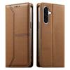 Stitched Line Magnetic RFID Vegan Leather Phone Case, Card Slots Wallet Shockproof Protective Flip Cover For Samsung Galaxy A06 / A07 4G / 5G