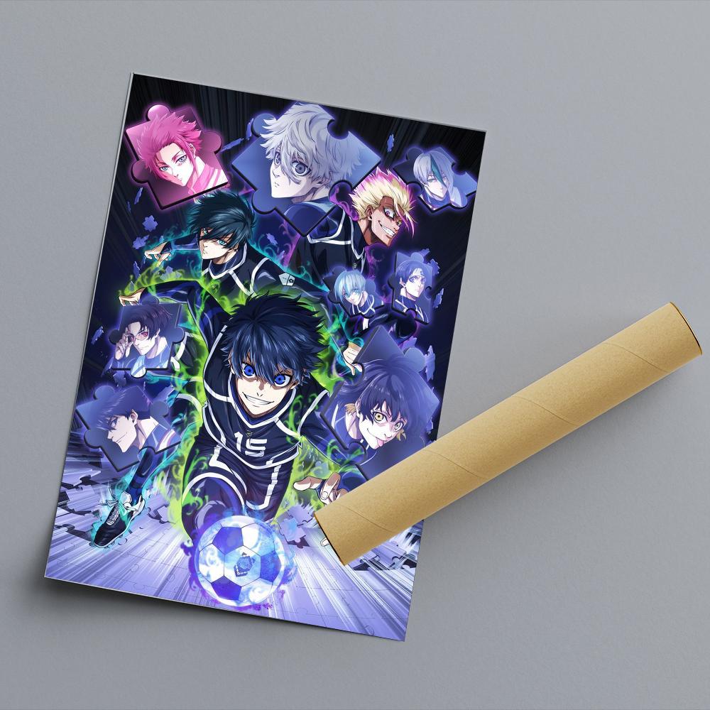 Аниме BLUE LOCK Isagi Yoichi POSTER Плакатная печать Настенная живопись Спальня Гостиная Украшение Домашний постер Печать Идеальный дизайн