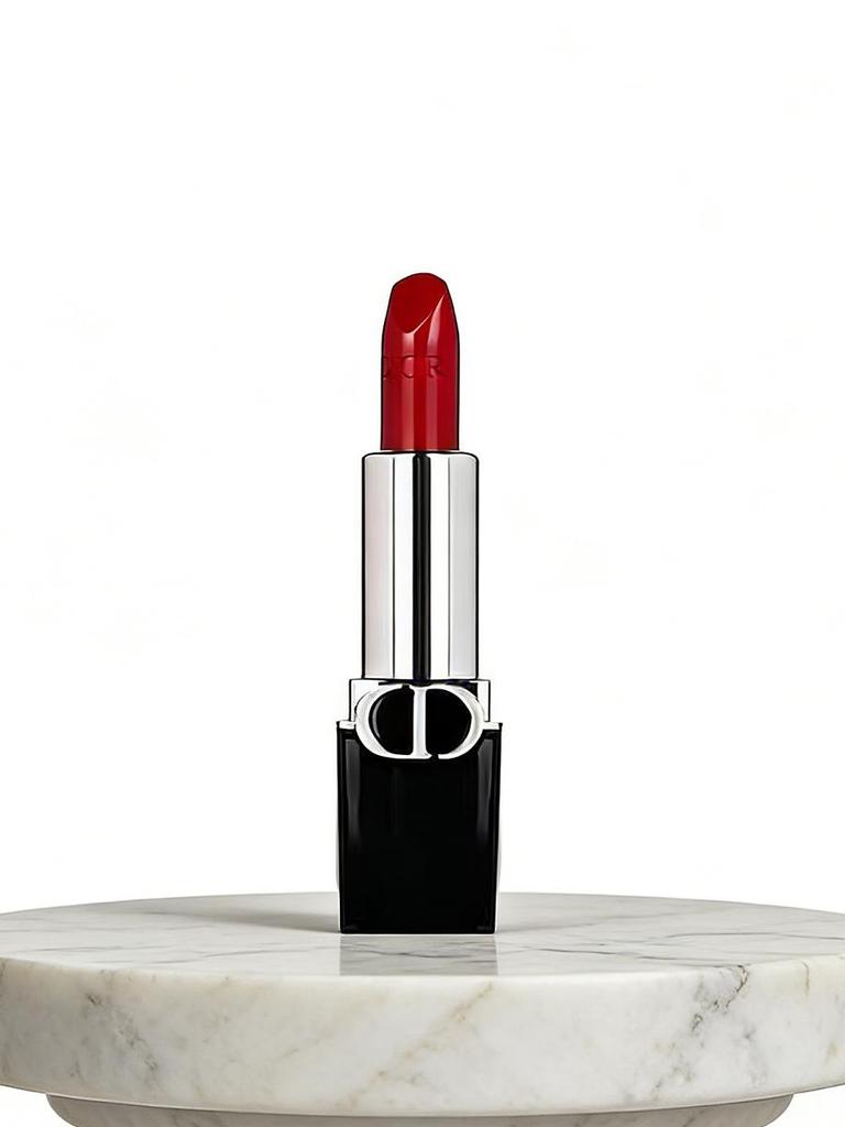 Dior Помада Rouge Dior 720 1,5 г Мини | Сатиновый финиш Мягкий бобово-коричневый | Идеально для повседневного макияжа и свиданий