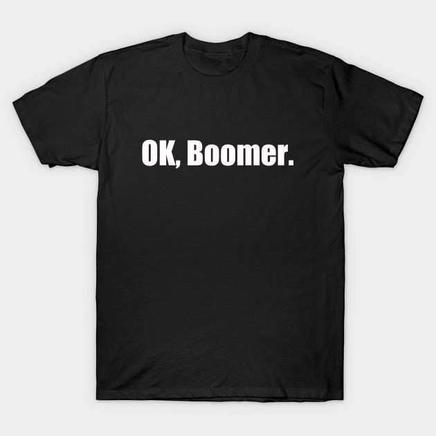 Азиатский размер Мужская футболка с принтом Ok, Boomer Без выреза Термотрансферный принт Хлопковая футболка