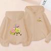 Kids Cardigan Sweatshirt Girls Boy 3-12 Years Hoodie Zipper Style Popular Anime Print Sports Casual Fashion Loose Coat Clothing