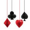 4pcs/Set Three-dimensional Honeycomb Hanging Ornament Casino Party Decoration  Stage Layout