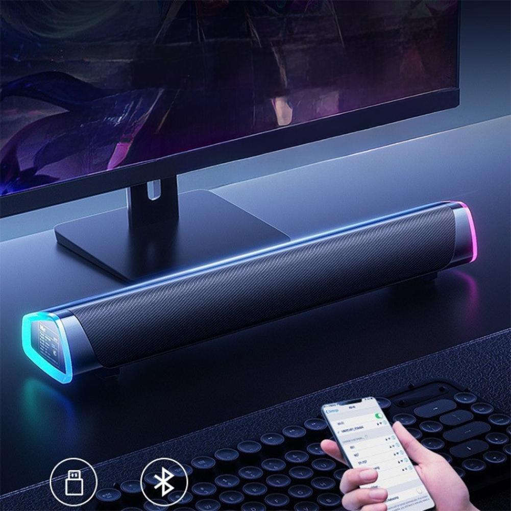 4D Bluetooth Динамик Саундбар Стерео Звук Сабвуфер Компьютерный Динамик Для Macbook Ноутбука Ноутбука ПК Музыкальный Плеер Проводная Акустическая Система