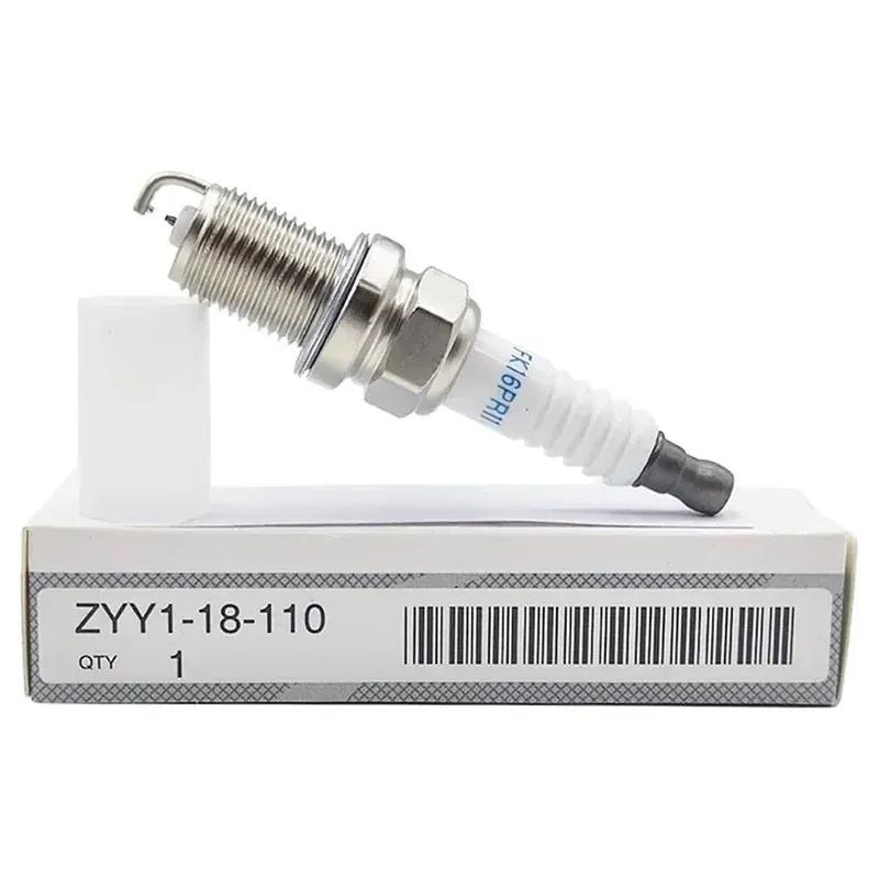 4/6 шт. Двойные иридиевые свечи зажигания ZYY1-18110 FK16PR11 для Mazda 2 3BK 1.3L ZJ-VE ZJ46 ZJ07 ZJ30 ZJ32 ZYY1-18-110 Автомобильные свечи