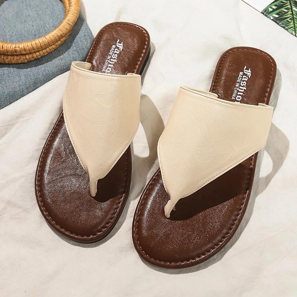 Женские серебристые сандалии-шлепанцы с перемычкой для пальца, 2025 лето, легкие, из ПУ кожи, пляжные шлепанцы, женские, удобные, уличные шлепанцы, обувь