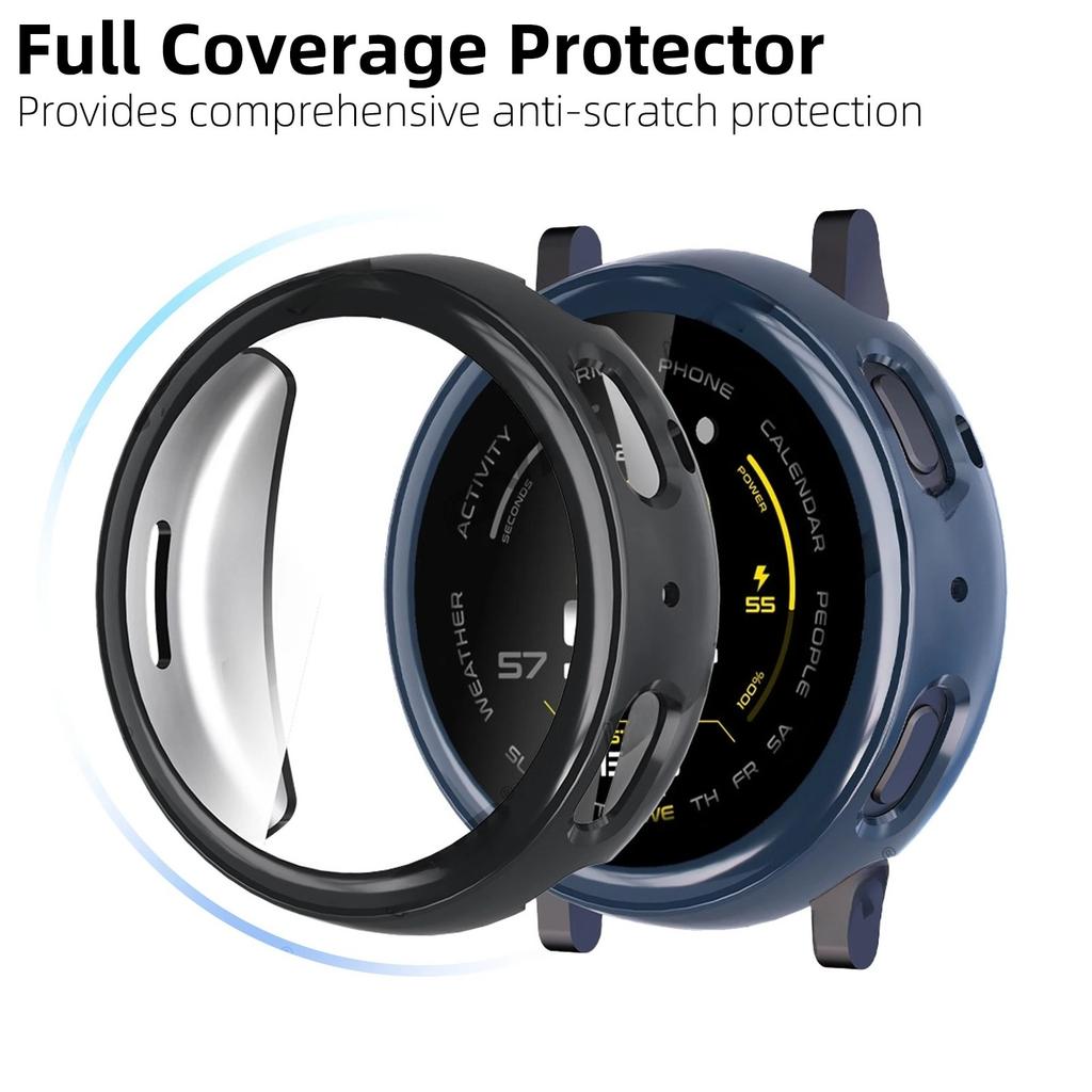 Case for Amazfit Active Max Screen Protector Case Soft TPU All-Around Protective Bumper Cover Shell for Active Max Accessories