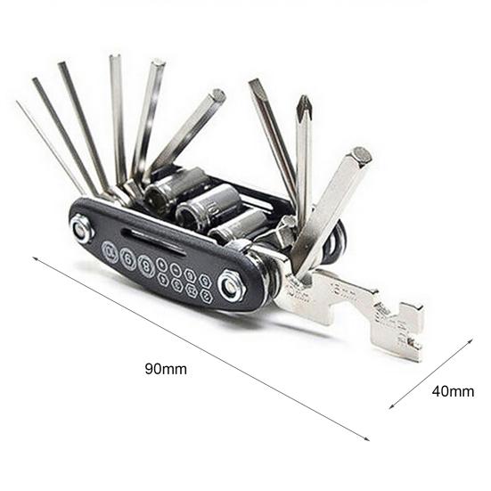 16in1 Bicycle Mountain Bike Repair Tool Kit Hex Spoke Wrench Screwdriver Set