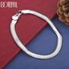925 Sterling Silver 6mm Snake Chain Bracelet Wedding Jewelry