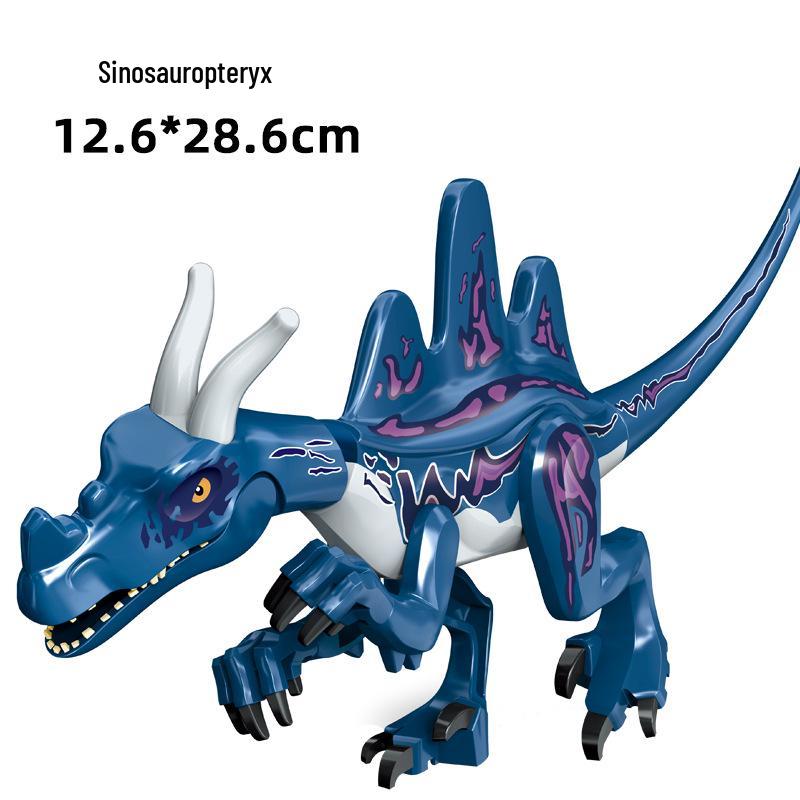 Строительные блоки динозавров юрского периода: Собранный T. Рекс, Брахиозавр, Карнотавр, Дилофозавр