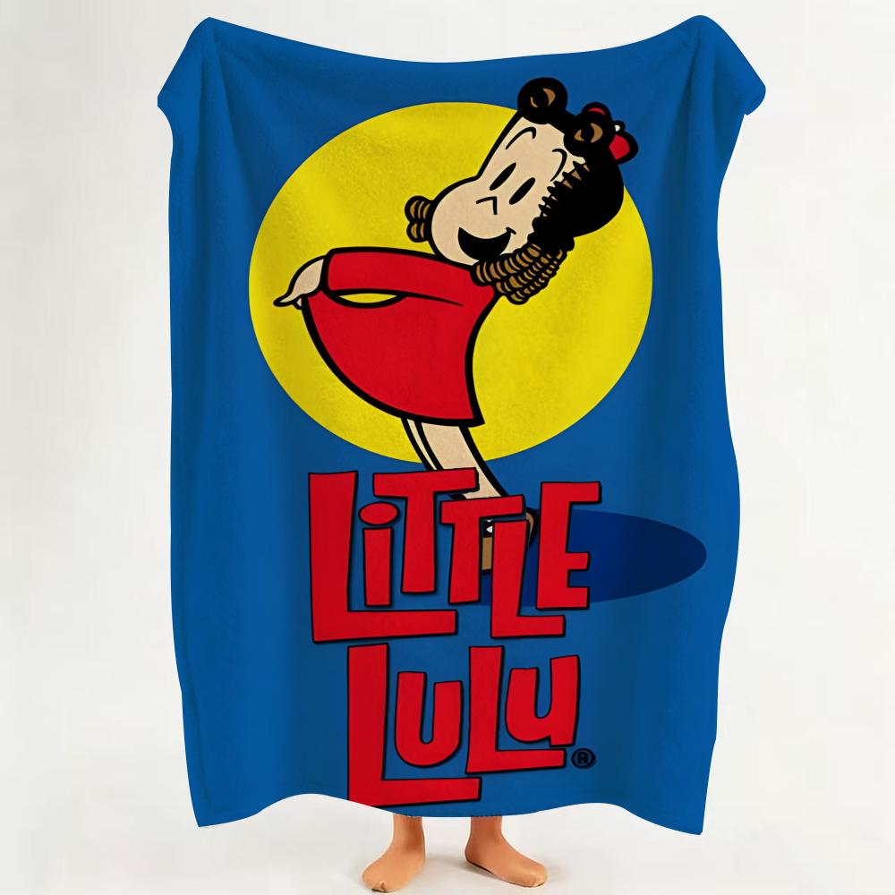 cartoon L LooLoo K Kids Throw Flannel Throw Blanket Suitable for Sofa Living Room Bedroom
