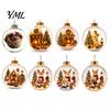 Decorative Holiday Gift Ideas Glowing Christmas Story Ornament, Mini Scene in Ball with Warm LED Unique Exchange Gifts Light, 3D Clear Acrylic Hanging