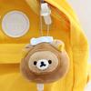 Roasted Meatball Rilakkuma Mantou Plush Toy Cartoon Keychain Backpack Pendant
