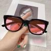 Fashion Unisex Sunglasses Simple Black Square Frame Sun Glasses for Women Girls Simple Grey Yellow Pink Lens UV400 Protector Aes