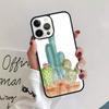 Растения Кактус Банан Ламы Чехол для Телефона Обложка Для iPhone 17 Air 15 16 14 13 12 Pro Max 11 Pro Max Plus Coque Оболочка