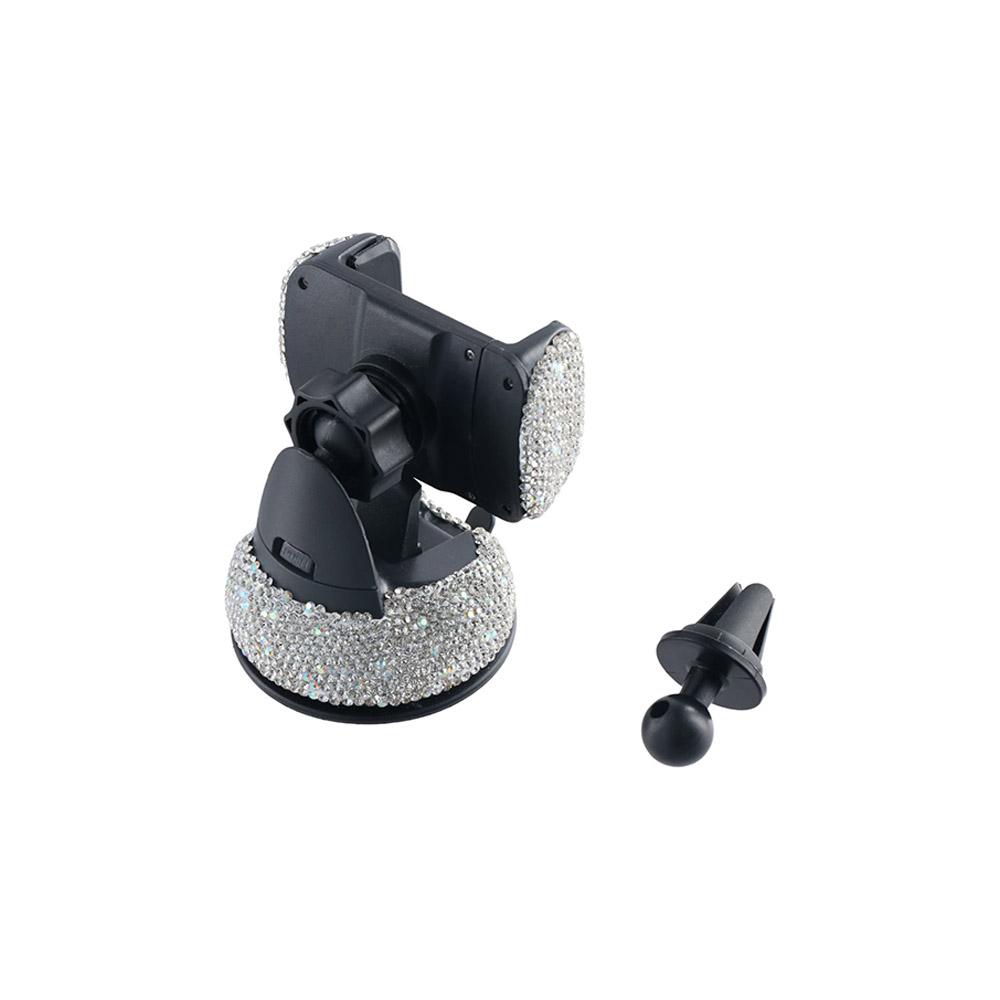 Support Bling Crystal Crystal Phone Holder Car Phone Holder Crystal Rhinestones Dashboard Mounts
