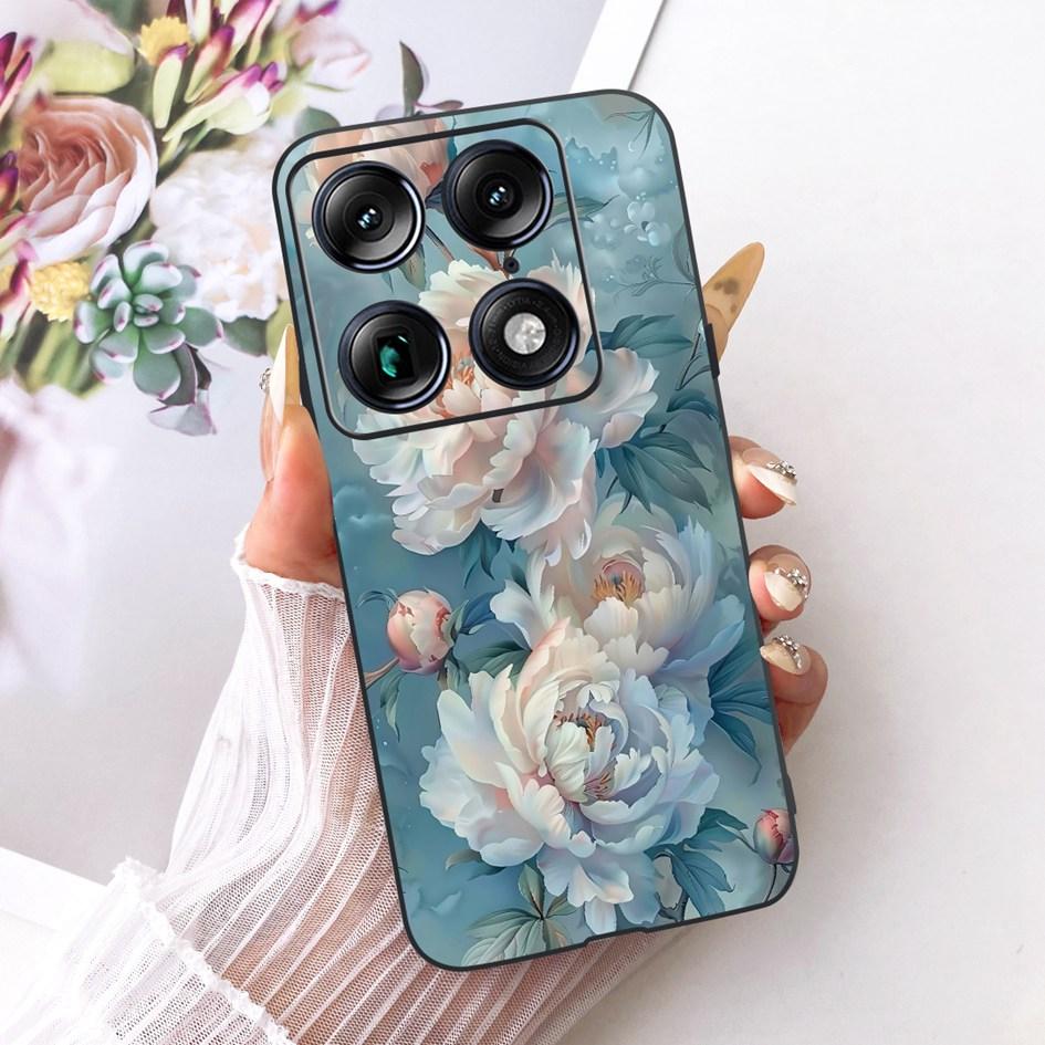 Для Motorola Signature 2026 Чехол Популярный Цветочный Мраморный Расписной Чехол Мягкий Силикон Черный Корпус Телефона Для Moto X70 Air Pro Fundas